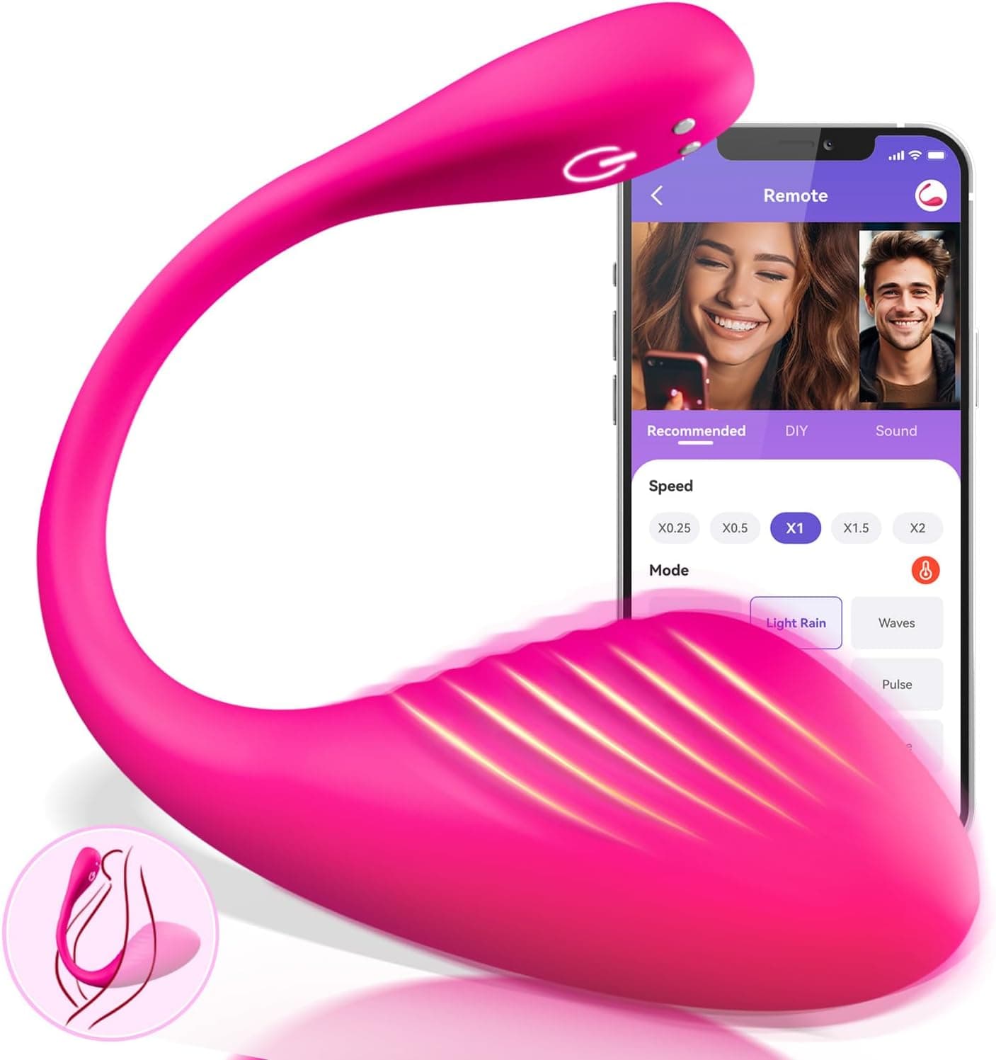 Vibradorador Clítoris con APP